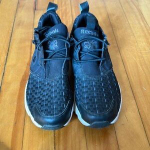 Reebok black and white sneakers